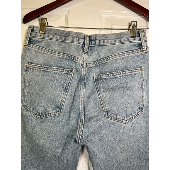 Agolde Women’s Jeans Size 26, High Rise, Bootcut‎ Light Wash Lightly Distressed - Picture 8 of 12